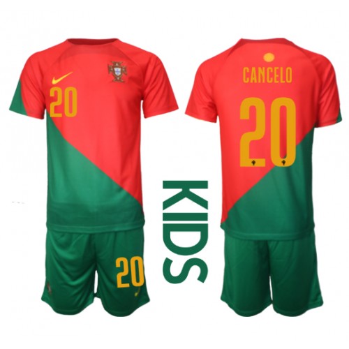 Portugal Joao Cancelo #20 kläder Barn VM 2022 Hemmatröja Kortärmad (+ korta byxor) Portugal Joao Cancelo #20 kläder Barn VM 2022 Hemmatröja Kortärmad (+ korta byxor)
